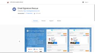 Email Signature Rescue - Google Chrome