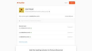 Uol Host - email addresses & email format • Hunter - Hunter.io