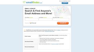 EmailFinder.com: Email Search & Reverse Email Lookup