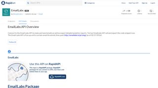 EmailLabs API: How To Use the API | RapidAPI