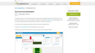 Search form by Email Recipient – Help and Support ... - EmailMeForm