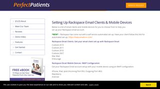 Setting Up Rackspace Email Clients & Mobile Devices - Perfect Patients