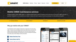eMaint CMMS | Mobile CMMS Maintenance Services | Accelix