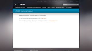 eMAPS Marketing Support - Lutron