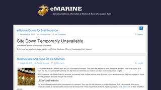 eMarine | Delivering readiness information to Marines and those who ...