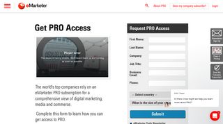 Get PRO Access | eMarketer