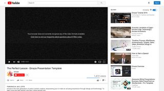 The Perfect Lesson - Emaze Presentation Template - YouTube