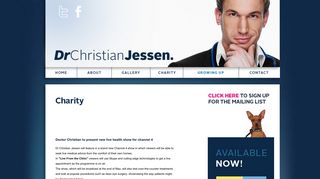 Welcome to the Official website of Dr Christian Jessen