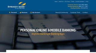 Embassy Bank for the Lehigh Valley | Personal Online & Mobile Banking