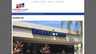 Contact Us - Embassy Loans