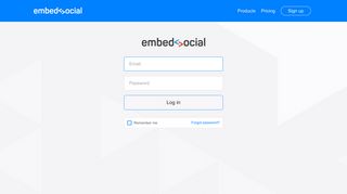 Log In to EmbedSocial