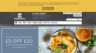 Enjoy £5 Off with Become a Friend at The King's Fairway - Ember Inns