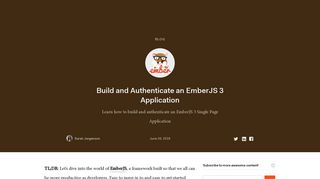 Build and Authenticate an EmberJS 3 Application - Auth0