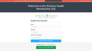 Embody Health Member Login - ClickFunnels