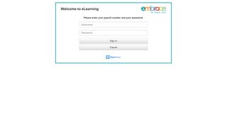 Welcome to eLearning Please enter your payroll number and your ...