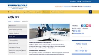 Apply Now | Embry-Riddle Aeronautical University - Prescott, AZ