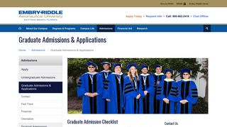 Graduate Admissions & Applications | Embry-Riddle Aeronautical ...