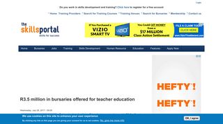 R3.5 million in bursaries offered for teacher education | Skills Portal