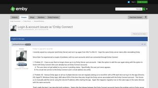 Login & account issues w/ Emby Connect - General/Windows - Emby ...