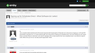 Signing up for Schedules Direct - What Software do I select ...