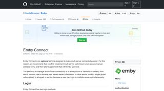 Emby Connect · MediaBrowser/Emby Wiki · GitHub