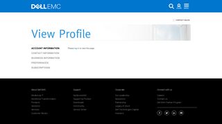 Account Information - Dell EMC