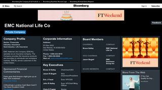 EMC National Life Co: Company Profile - Bloomberg