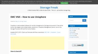 EMC VNX – How to use Unisphere – Storage Freak