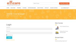 Online Course Login - Emcare Solutions