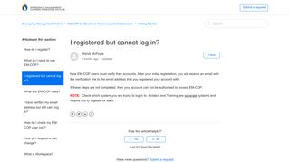 I registered but cannot log in? – Emergency Management Victoria