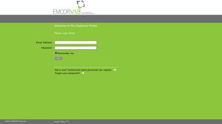 EMCORvia Customer Portal Login