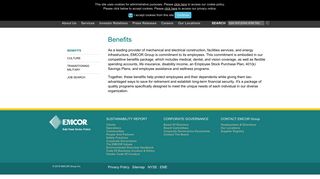 EMCOR Group, Inc. | Employee Benefits