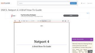 EMCS. Netport 4. A Brief How-To Guide - PDF - DocPlayer.net