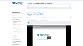 Login to EMDESK | EMDESK Help