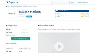 EMDESK Platform Reviews and Pricing - 2019 - Capterra