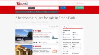 3 bedroom Houses for sale in Emdo Park - SAHometraders