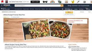 Amazon.com: eMeals Budget Friendly Meal Plan: Memberships and ...