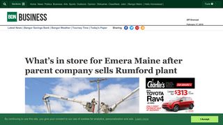 What's in store for Emera Maine after parent company sells Rumford ...