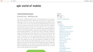 apk world of mobile: Emerald Card - H&R Block apk