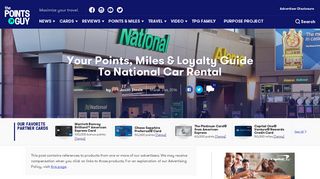 Your Points, Miles & Loyalty Guide To National Car Rental