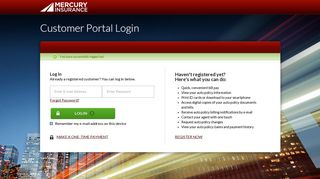 Customer Portal Login - Mercury Insurance | Login