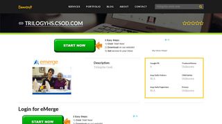 Welcome to Trilogyhs.csod.com - Login for eMerge