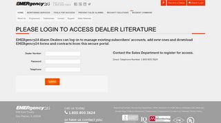 Alarm Dealer Literature | EMERgency24.com