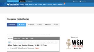 Emergency Closing Center | WGN Radio - 720 AM
