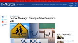 School Closings: Chicago Area Complete List | abc7chicago.com