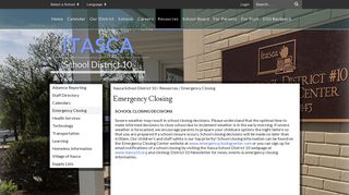 Emergency Closing - Itasca School District 10