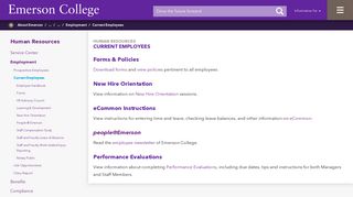 Current Employees | Emerson College
