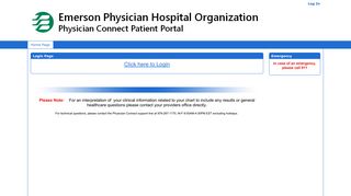 Emerson Connect Patient Portal - Home