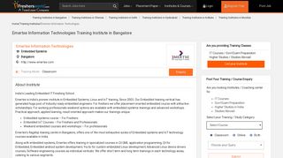 Emertxe Information Technologies Training institute in Bangalore ...