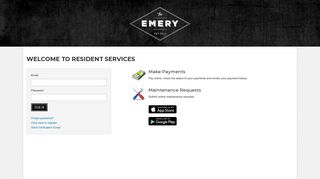 Login to The Emery Resident Services | The Emery - RENTCafe